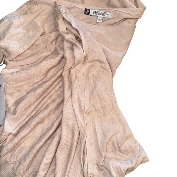 JLO Button-up Sleeve Light Pink Women's Top - Picture 7 of 7